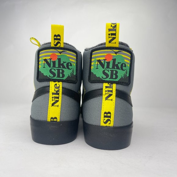 Nike SB Zoom Blazer Mid Premium Acclimate Grey Black Shoes - Picture 6 of 10